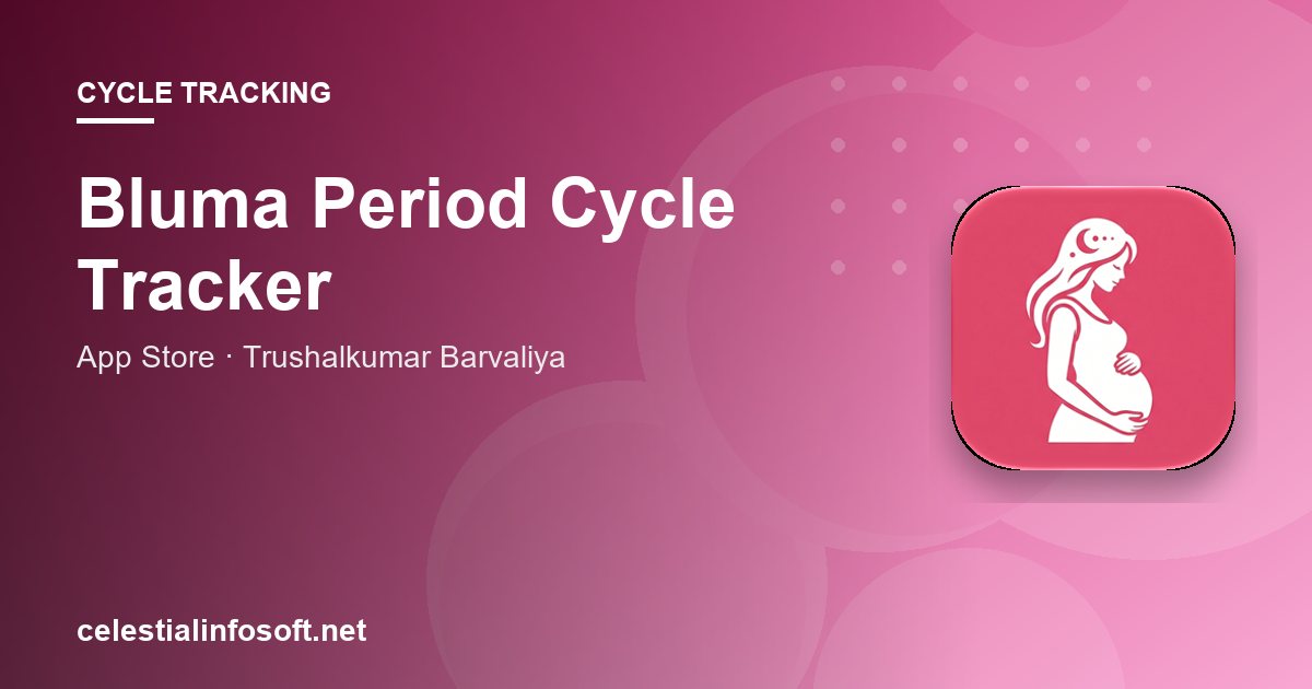 Bluma Period Cycle Tracker app guide cover