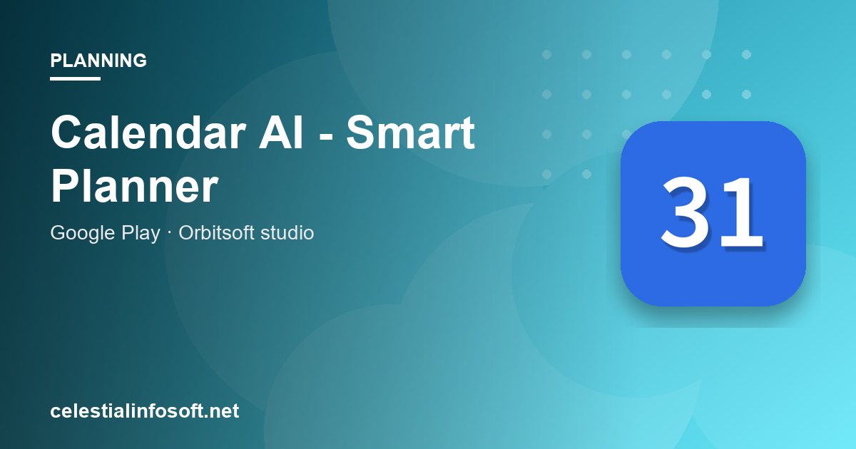 Calendar AI - Smart Planner app guide cover