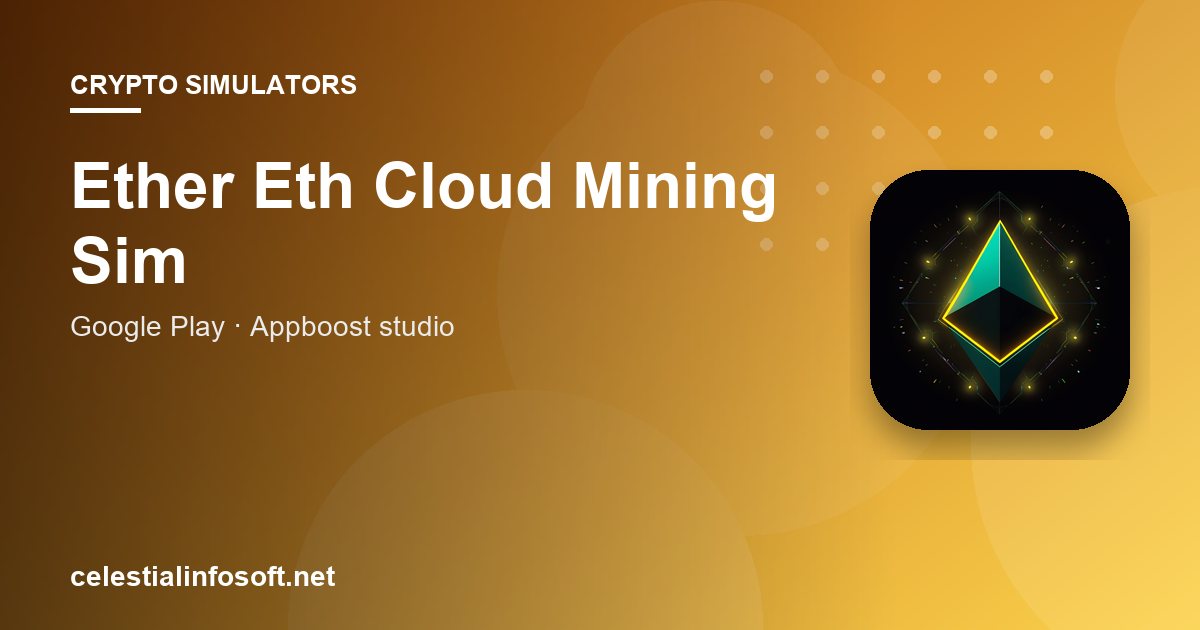 Ether Eth Cloud Mining Sim app guide cover