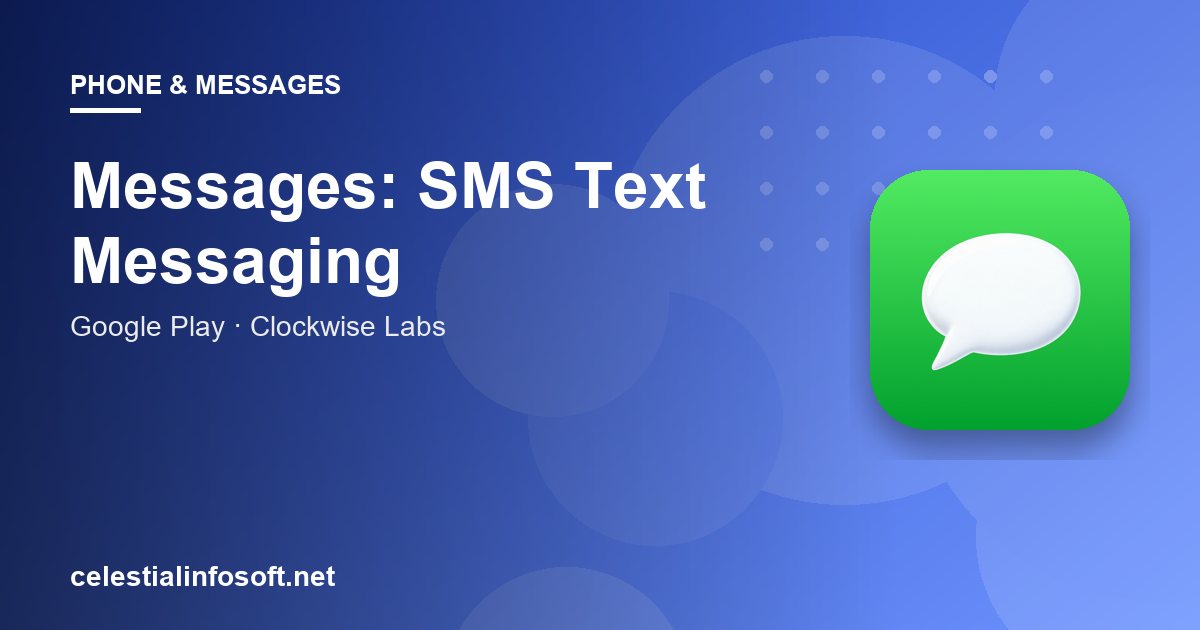 Messages: SMS Text Messaging app guide cover