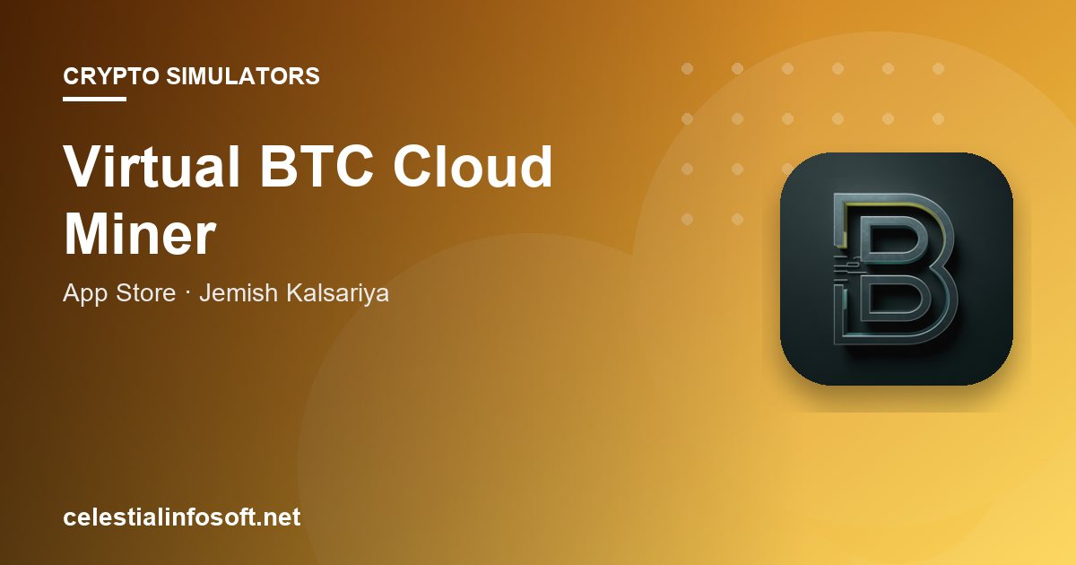 Virtual BTC Cloud Miner app guide cover